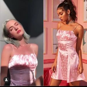 Crinkle jacquard slip dress Clearance